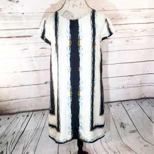 Julie Brown NYC Equestrian Print Silk Shift Dress